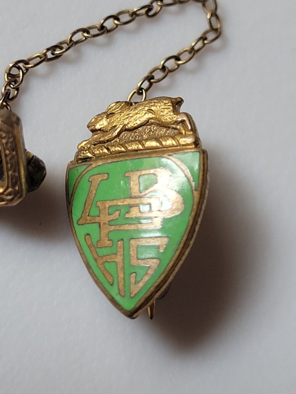Vintage Long Beach Polytech H.S. lapel pin